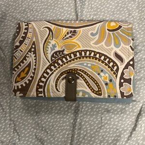 Cute blue and yellow clutch